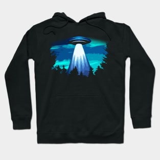 UFO Over the Woods Hoodie